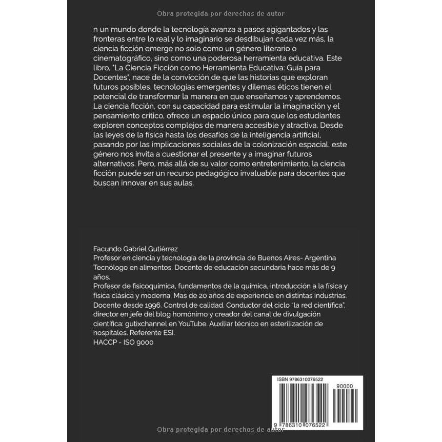 La ciencia ficcion como herramienta educativa: guia para docentes (Spanish Edition)