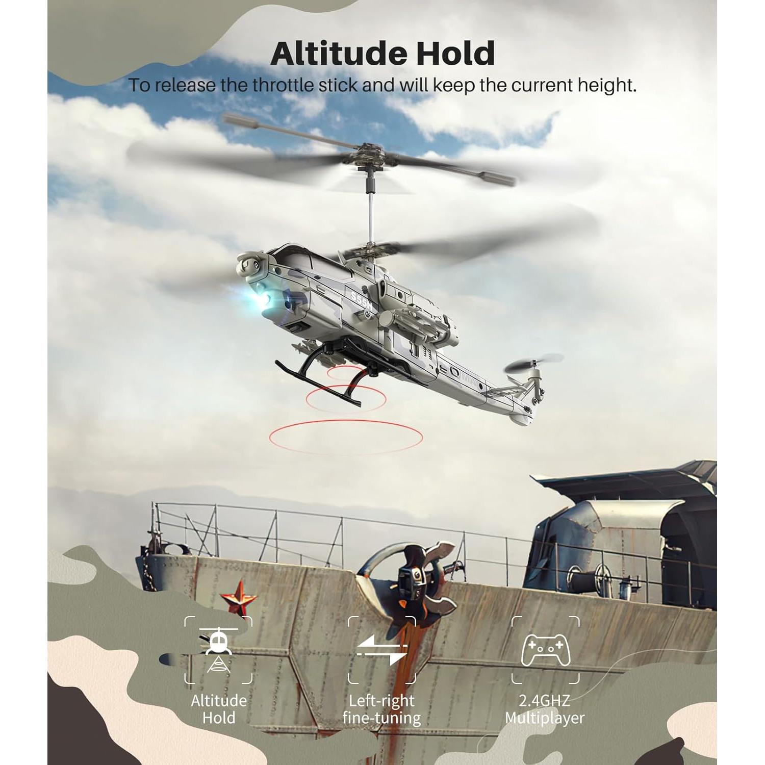 Helicóptero RC SYMA S55H Militar con Diseño Realista