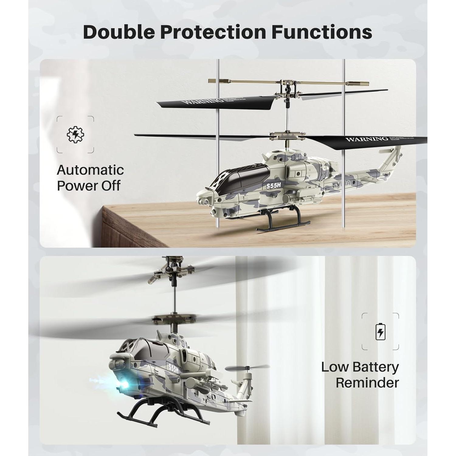 Helicóptero RC SYMA S55H Militar con Diseño Realista