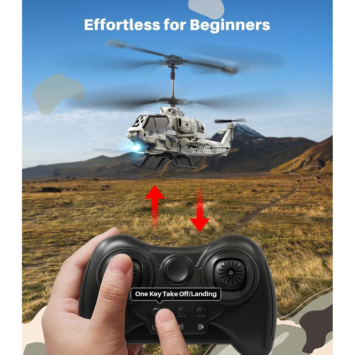 Helicóptero RC SYMA S55H Militar con Diseño Realista