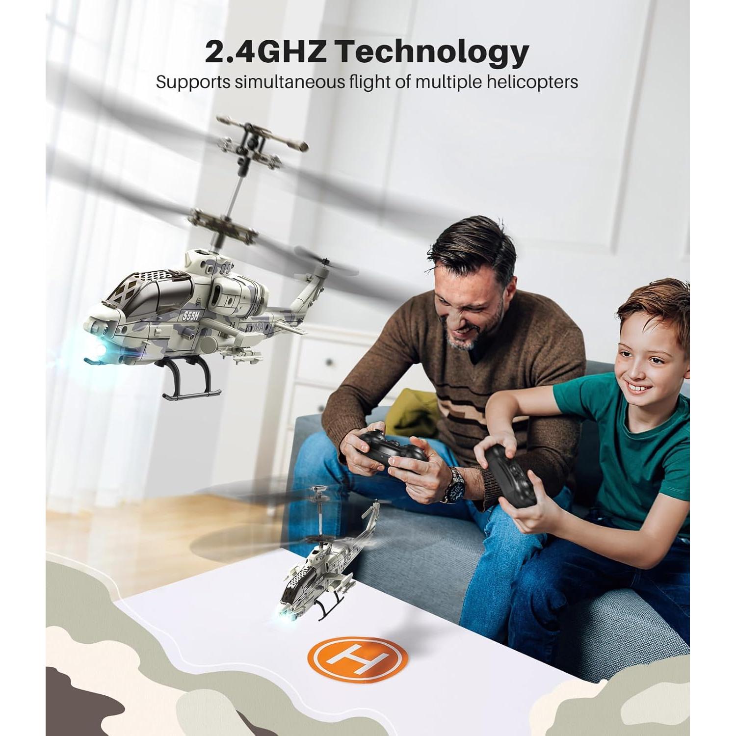 Helicóptero RC SYMA S55H Militar con Diseño Realista