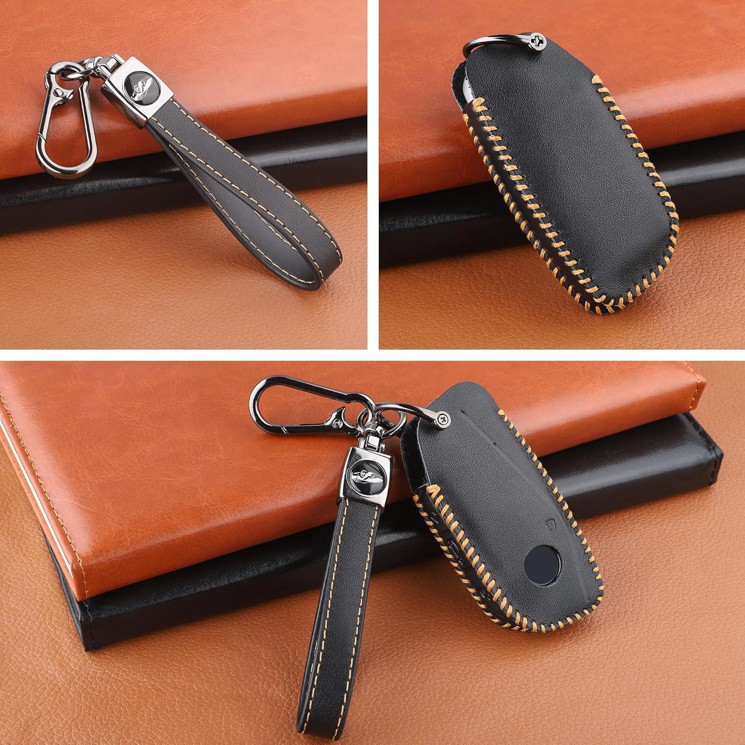 Funda de llavero Godnee para BMW 2023 2024 7 Series Negro