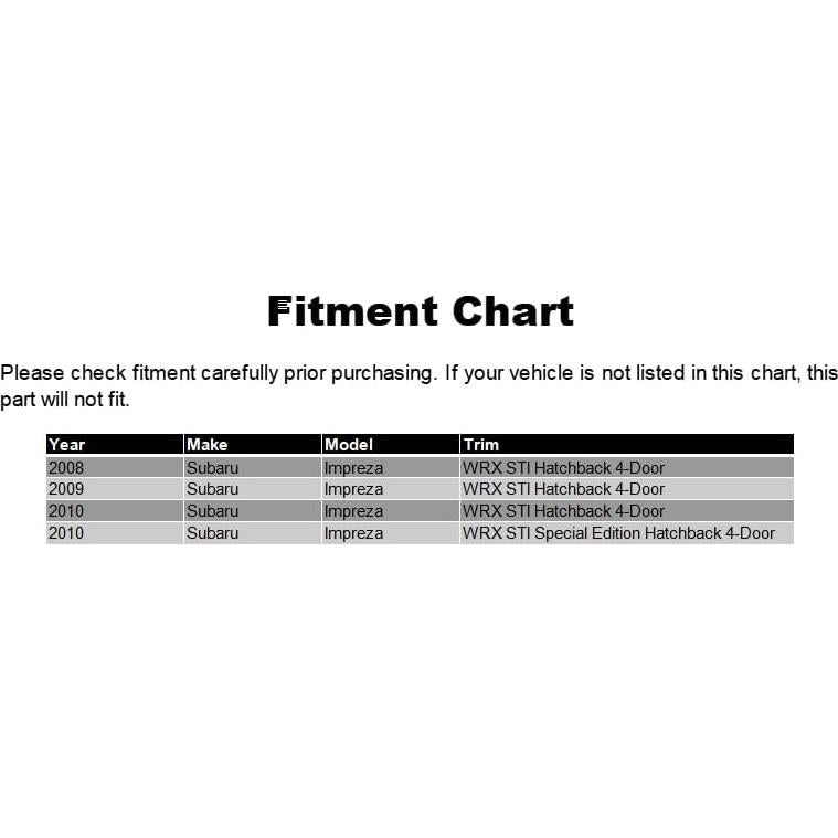 Labio de Parachoques Frontal MagicDrift para Subaru Impreza WRX STI 2008-2010