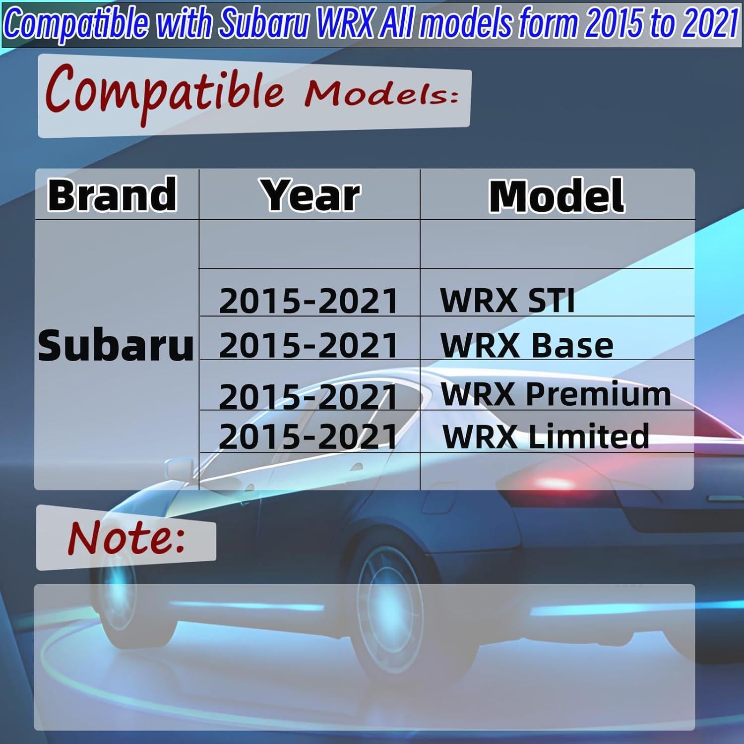 Divisor de Labio Frontal NEESPOC para Subaru WRX 2015-2021