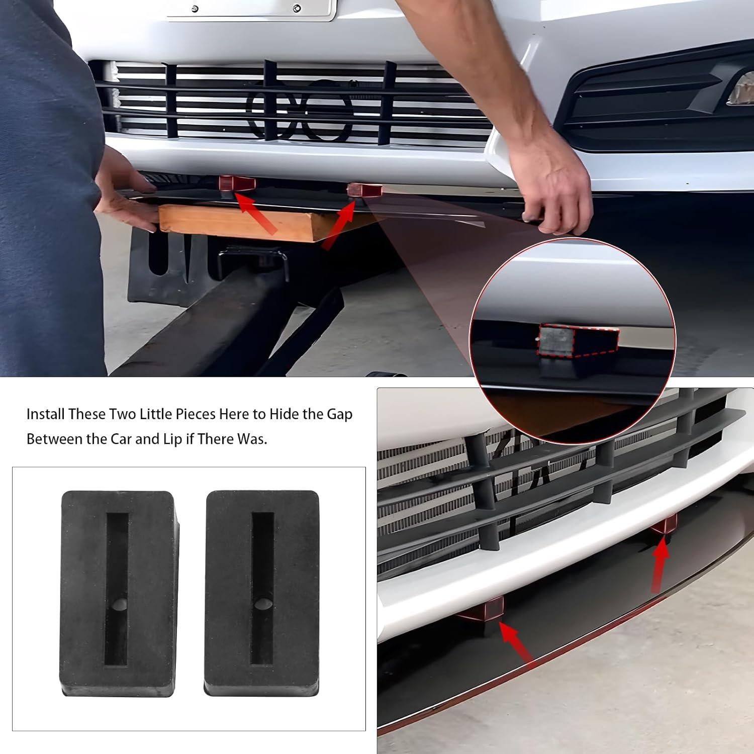 Labio Divisor Parachoques Frontal FREEMOTOR802 para VW Jetta 2011-2021