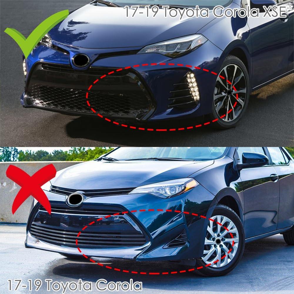 Extensiones de Labio de Parachoques y Falda Lateral Q1-TECH para Toyota Corolla 2017-2019