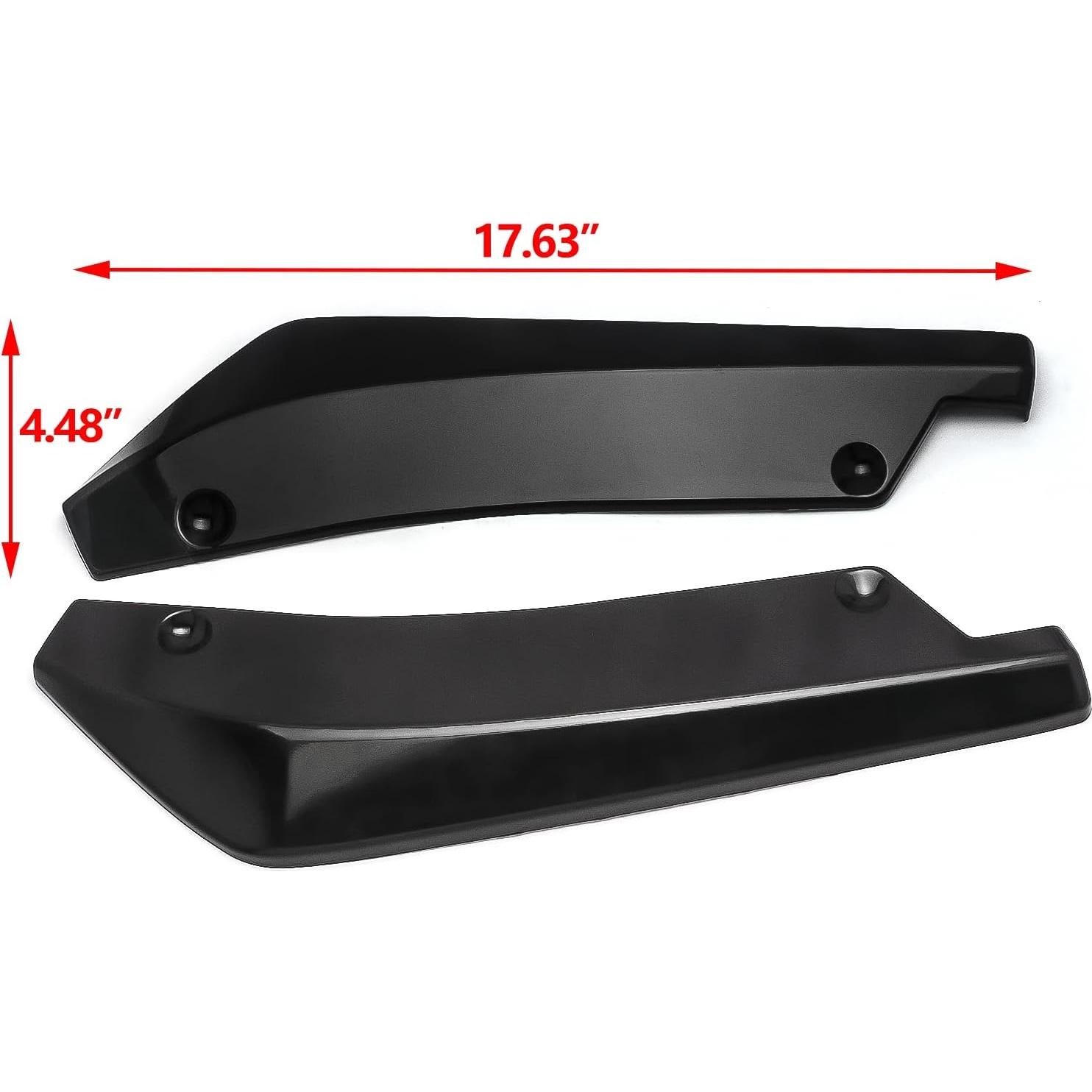 Difusor de Canard para Parachoques Trasero Xotic Tech Negro