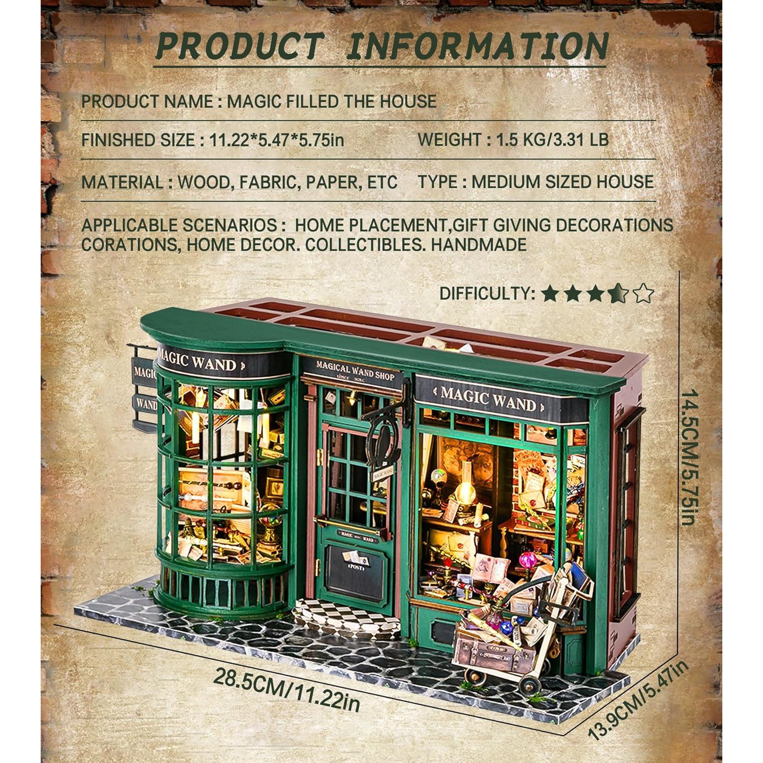 Kit Casa de Muñecas Miniatura DIY Spilay 1:24 con LED