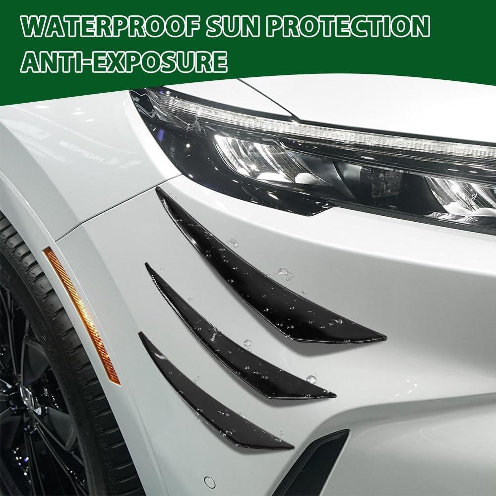 Kit de 6 Canards para Spoiler de Coche HABNVUON Negro