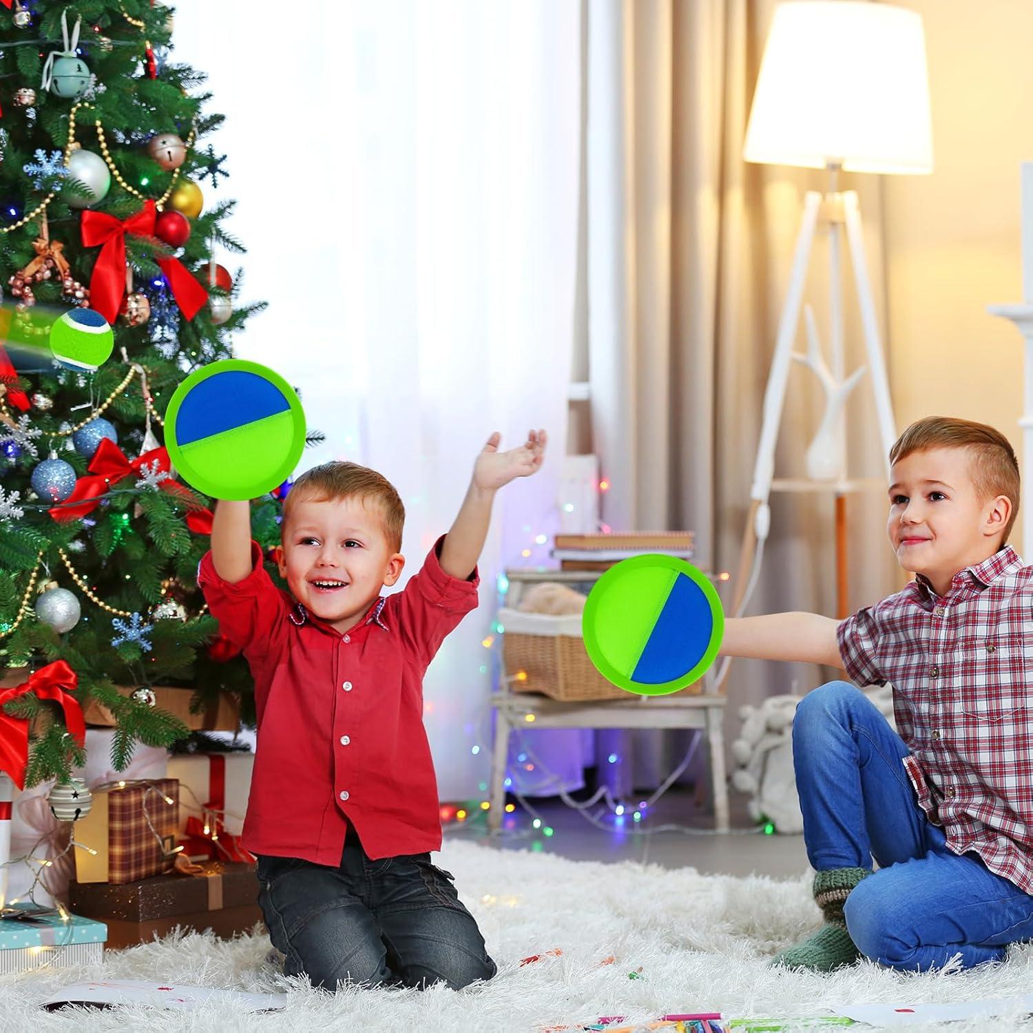 Juego de Lanzar y Atrapar Ayeboovi 6 Palas 3 Pelotas
