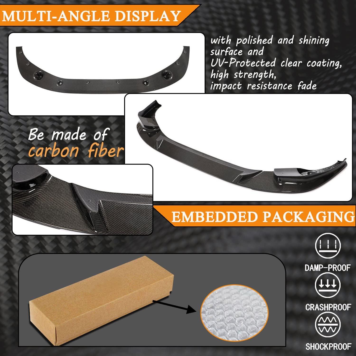 Labio Frontal de Fibra de Carbono Kit Mcarcar para BMW X3M X4M 2019-2021