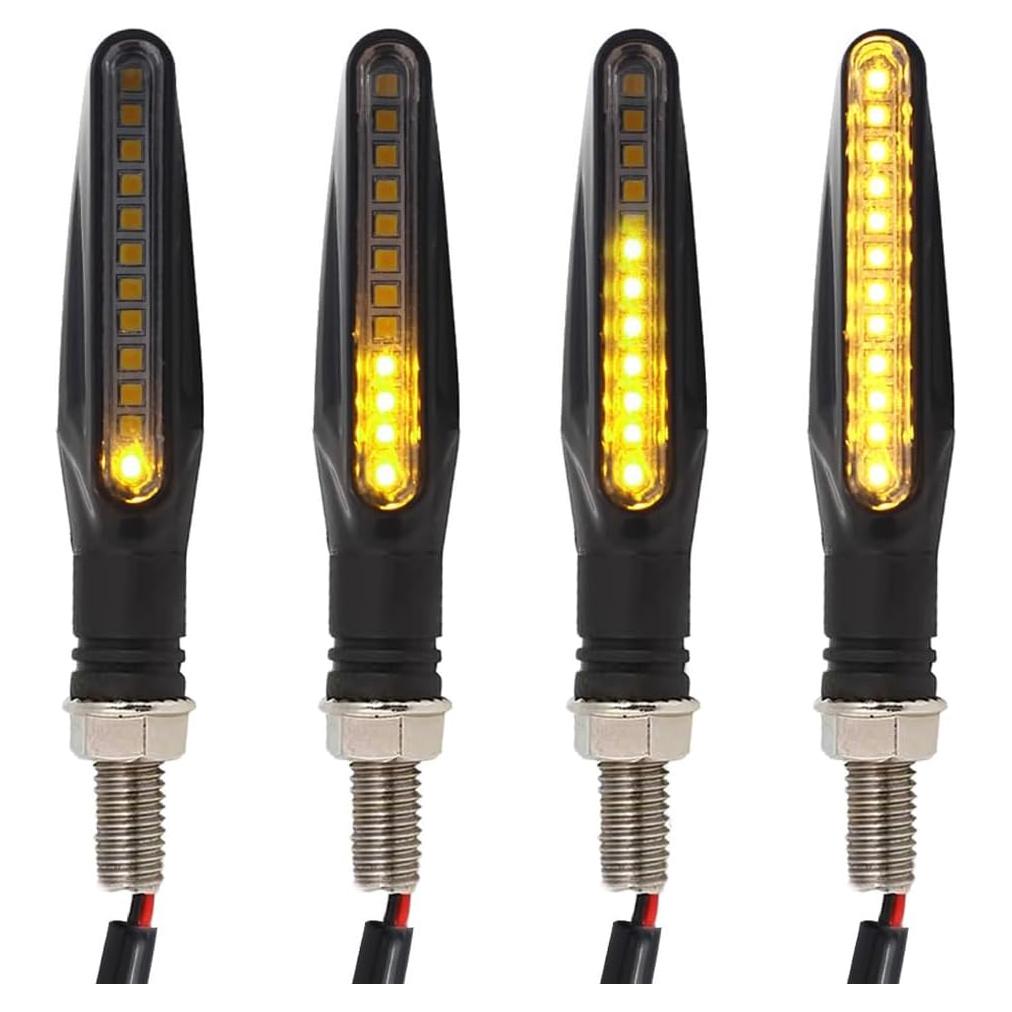 Señales de Giro LED Kardne 12V Ámbar Fluido Secuencial