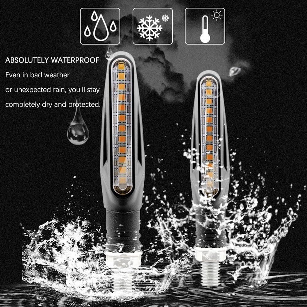 Señales de Giro LED Kardne 12V Ámbar Fluido Secuencial