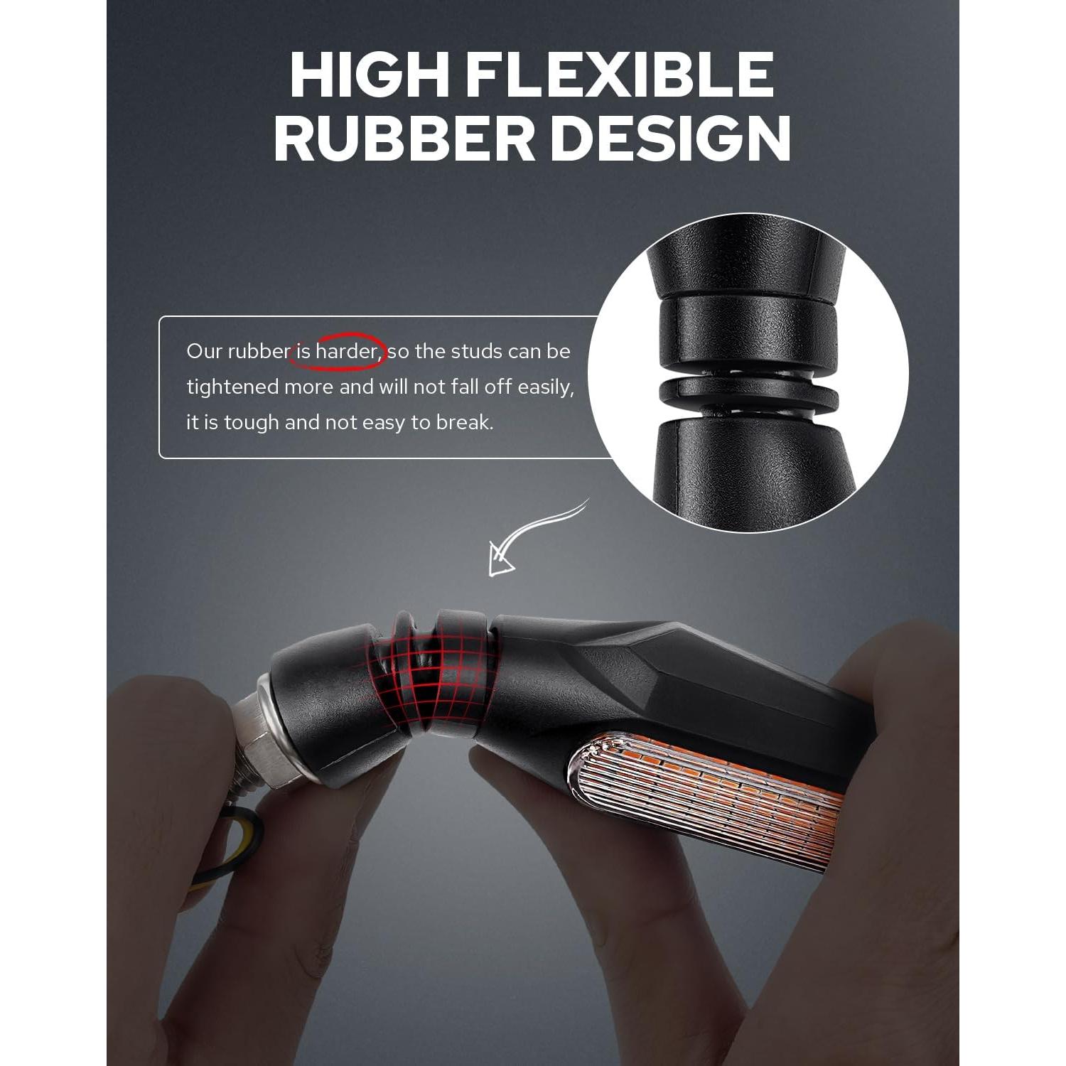 Luces de Señal de Giro LED Benlari 2 PACK Ámbar 12V Universales