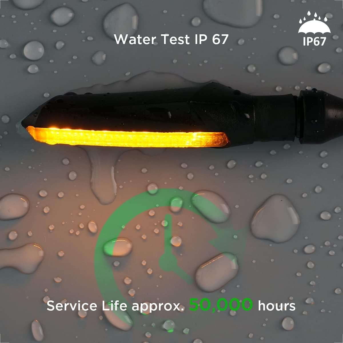 Señales de Giro LED Evermotor 2 Piezas 12V Impermeables