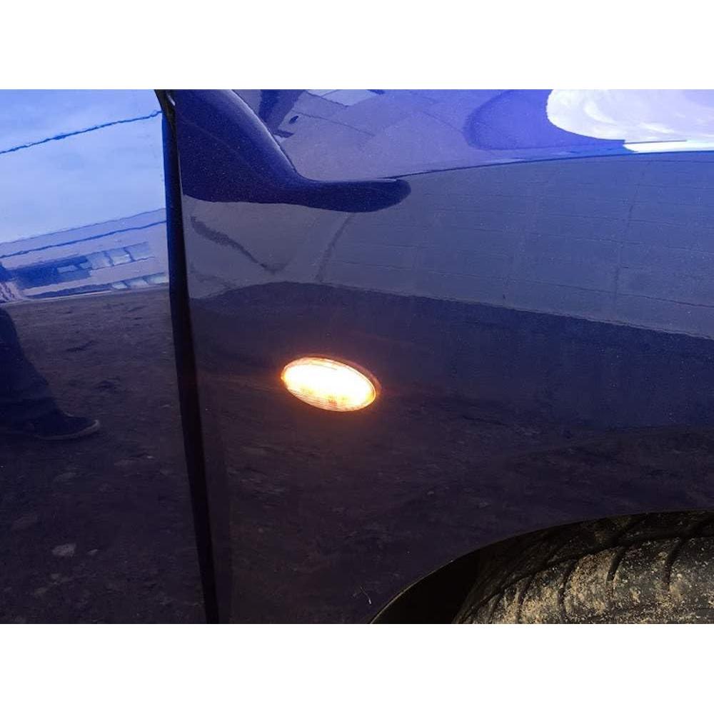 Kit Luz Marcador Lateral LED iJDMTOY Claro Secuencial Ámbar