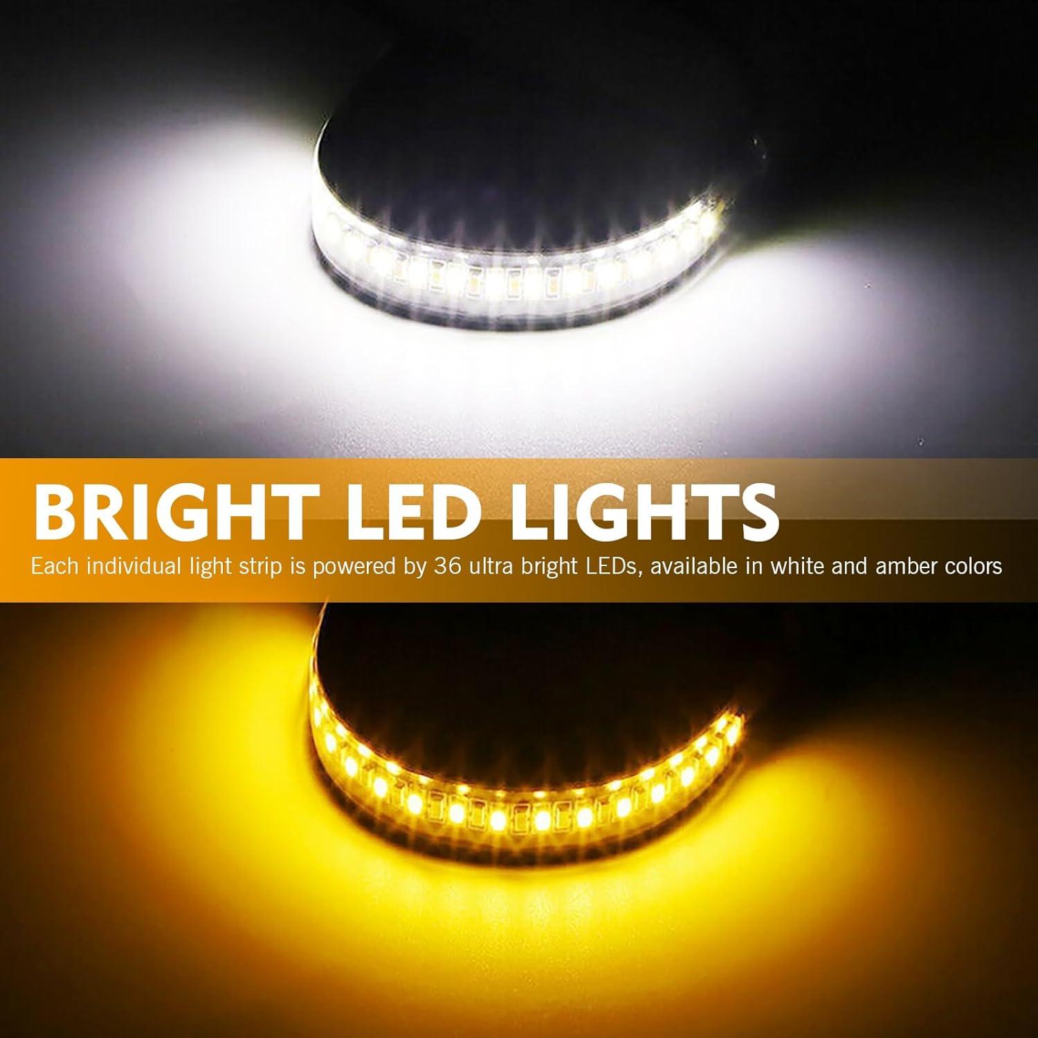 2 Piezas Luz de Señal de Giro LED Ferianl 12.19 cm Universal