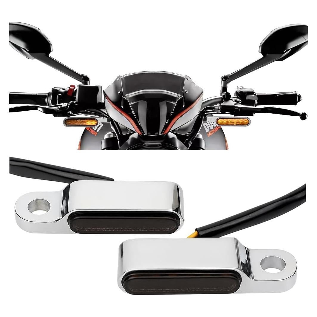 Luces de Señal de Giro LED Norkmdi para Motocicleta 2 Pcs