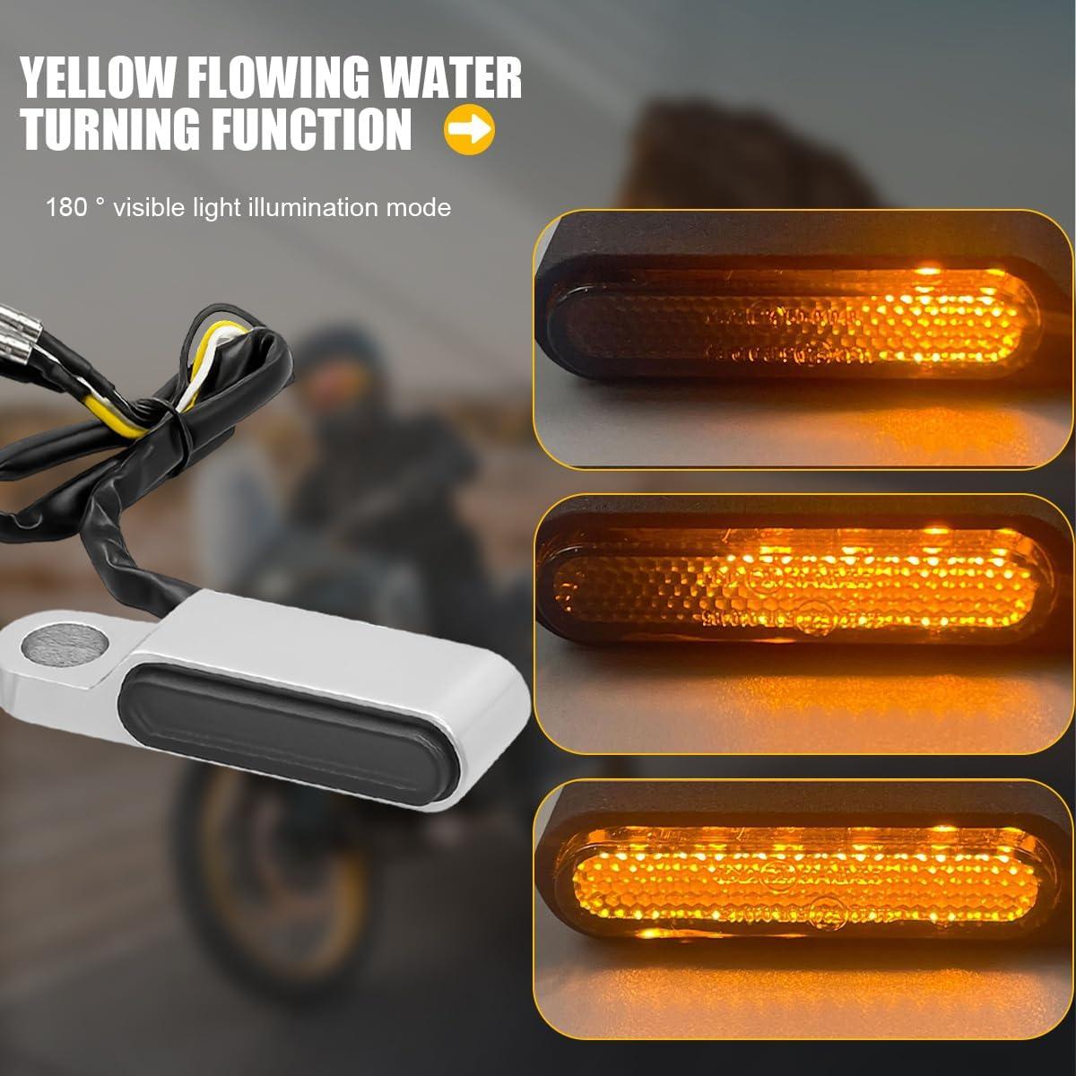 Luces de Señal de Giro LED Norkmdi para Motocicleta 2 Pcs