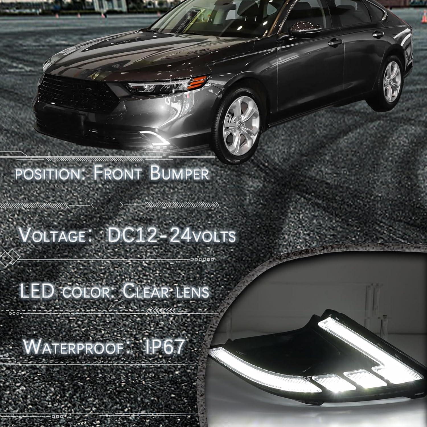 Luces de Niebla LED GEEGEETOP Honda Accord 2023 2024
