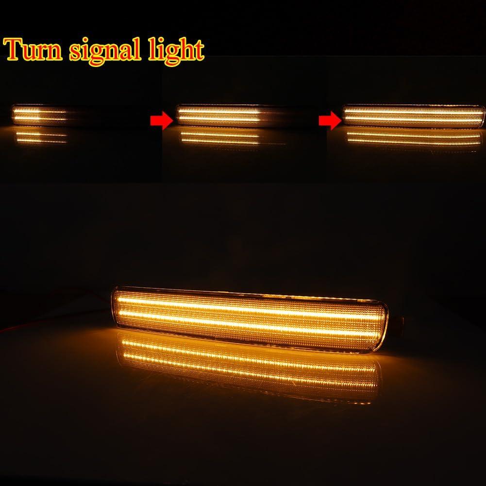 Luces LED de Señal de Giro Frontal GTINTHEBOX para Honda Accord 1996-1997