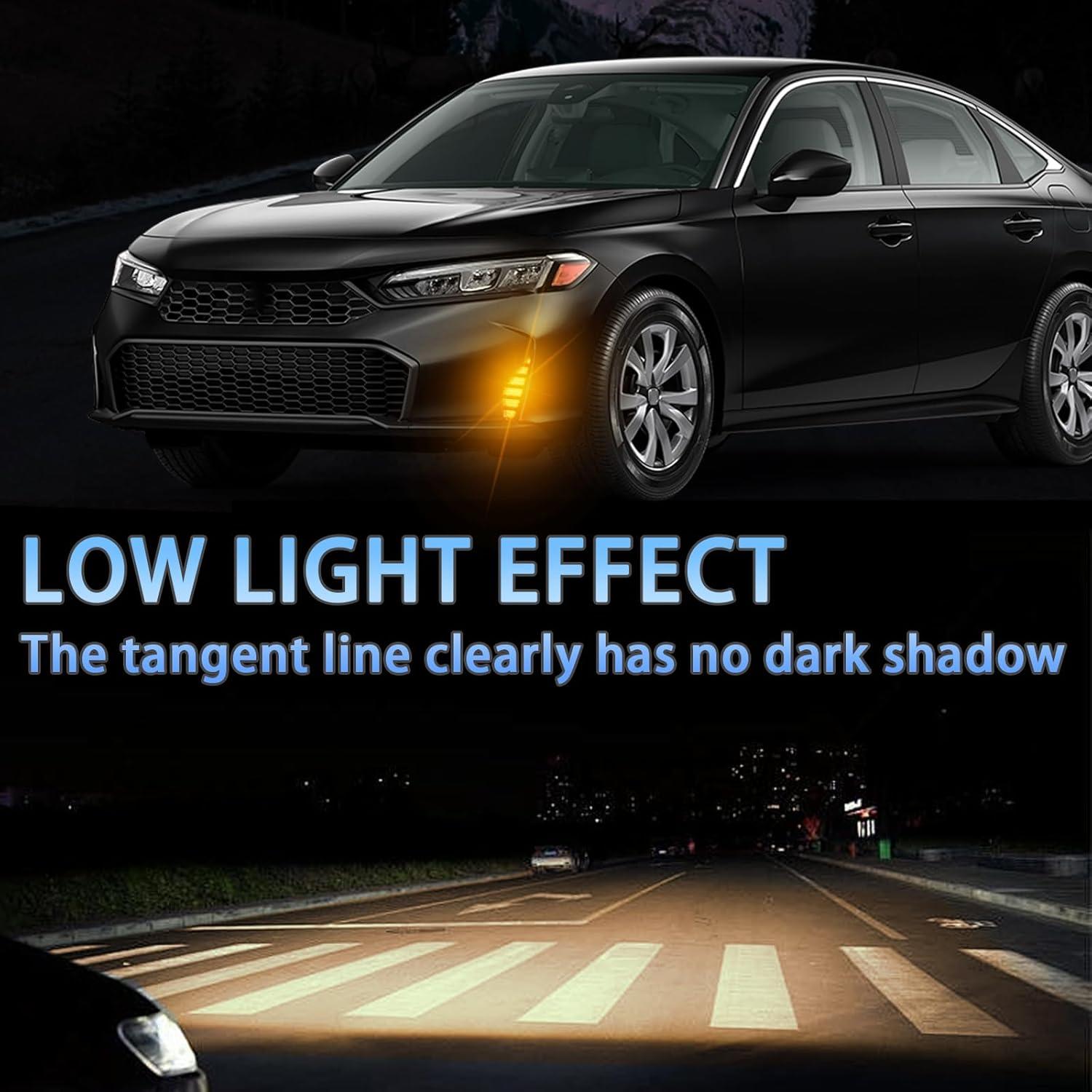 Luces de Niebla LED PGTOPONE para Honda Civic 2025 DRL