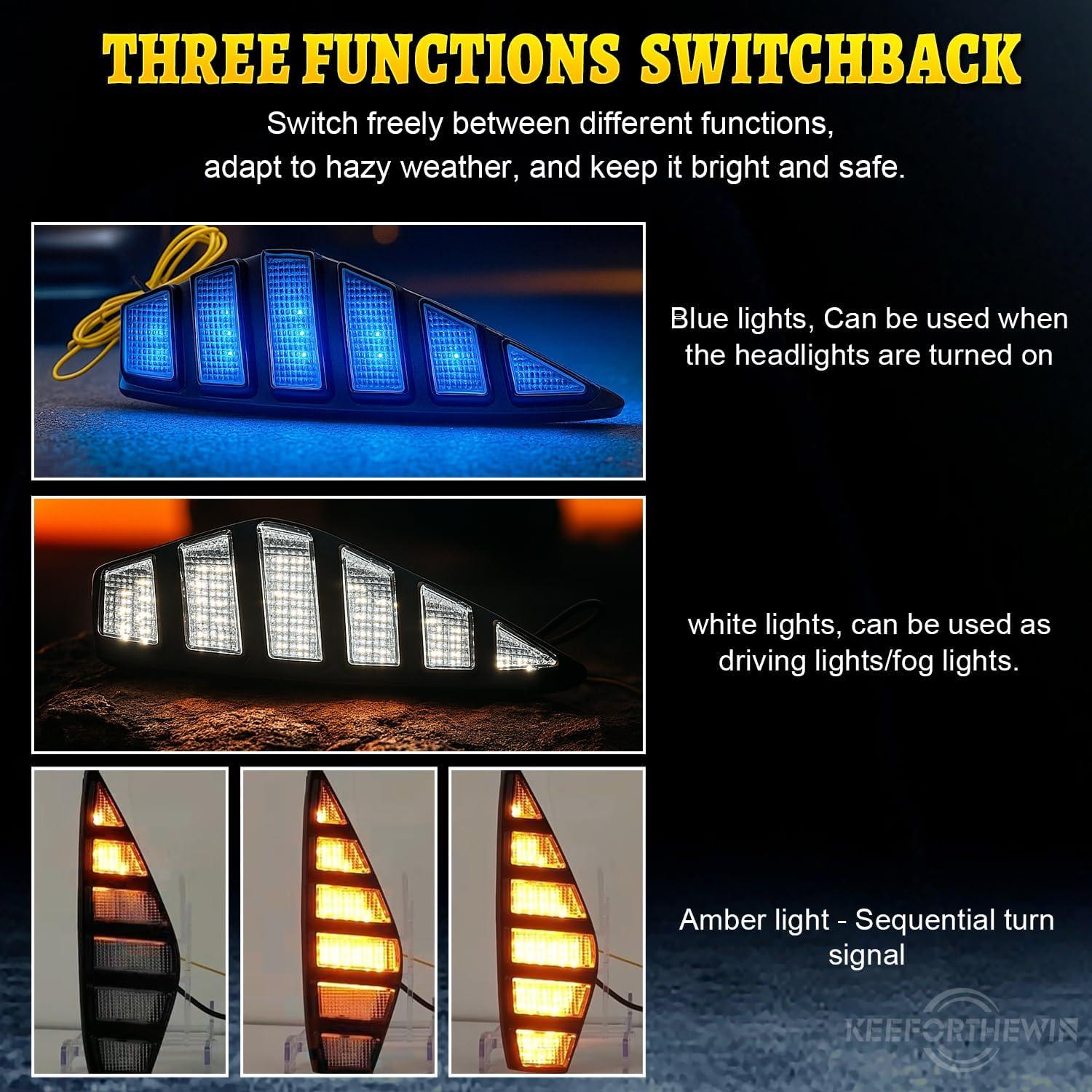 Luz de Niebla LED KeeForthewin para Honda Civic 2025 3 en 1