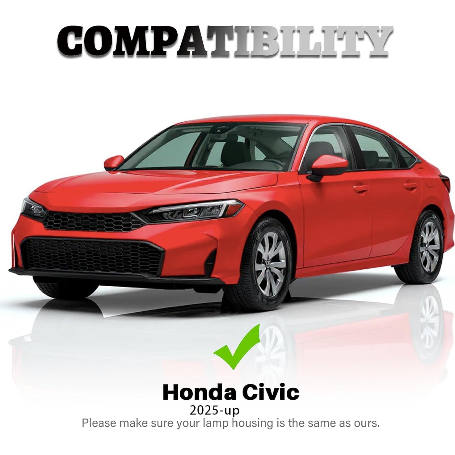 Luz de Niebla LED KeeForthewin para Honda Civic 2025 3 en 1