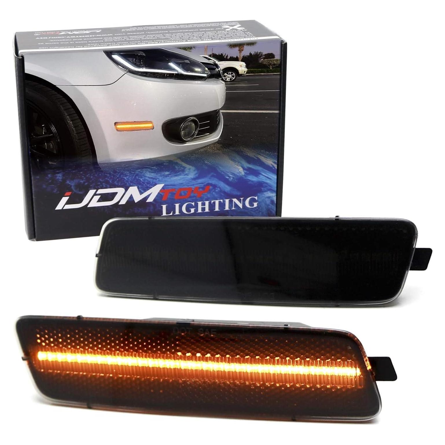Kit de Luz de Marcador Lateral LED iJDMTOY Ámbar para Volkswagen 2010-2014