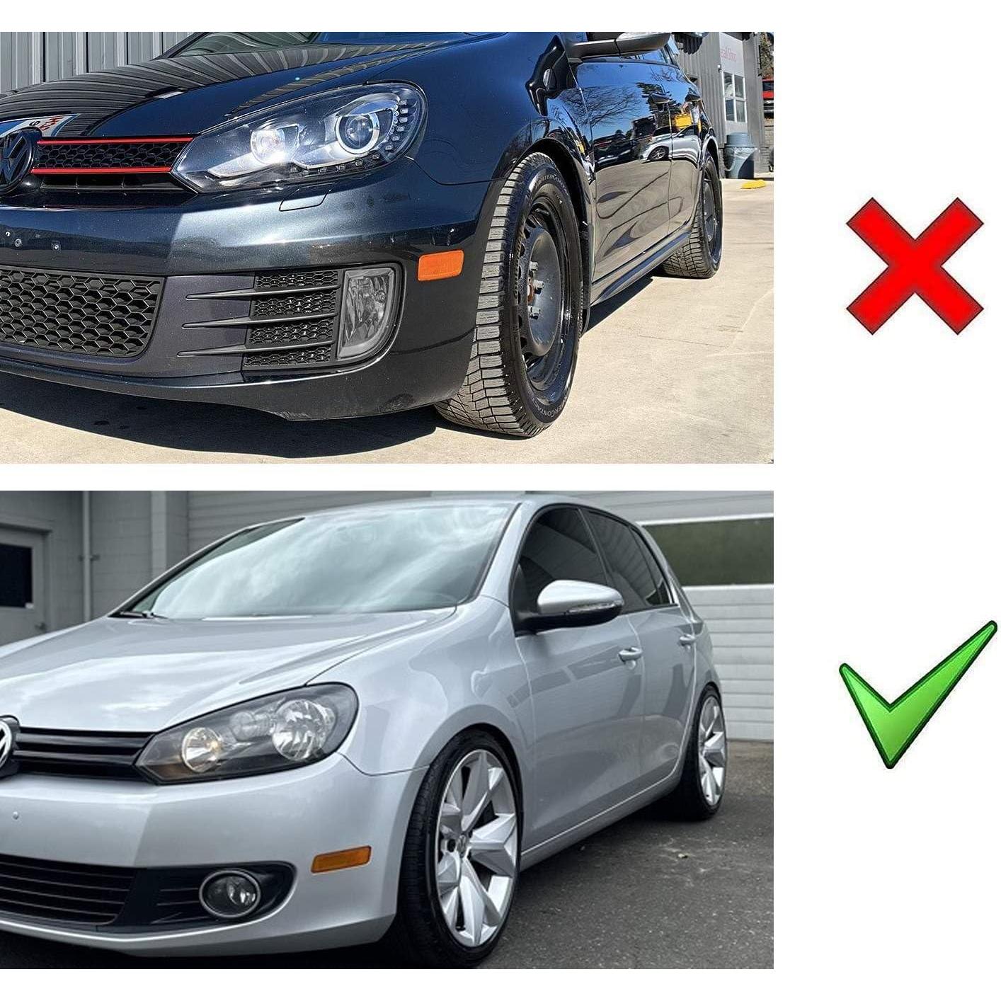 Kit de Luz de Marcador Lateral LED iJDMTOY Ámbar para Volkswagen 2010-2014