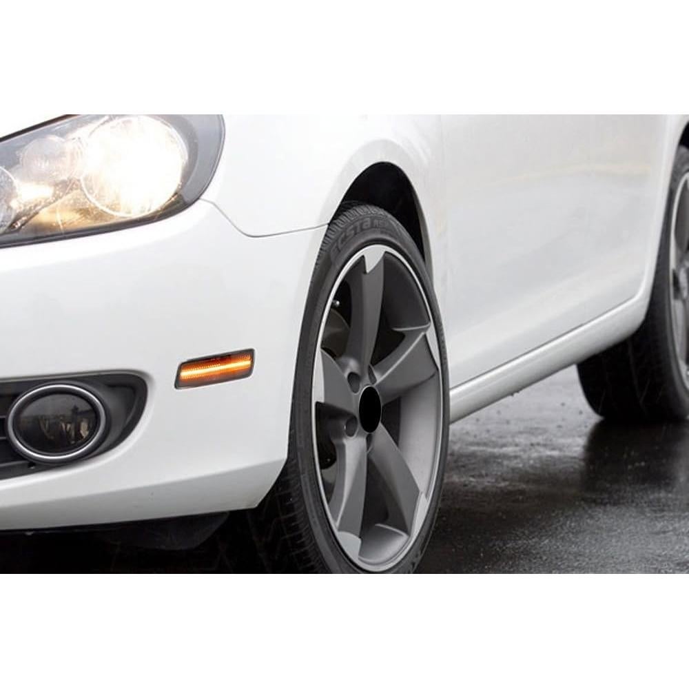 Kit de Luz de Marcador Lateral LED iJDMTOY Ámbar para Volkswagen 2010-2014