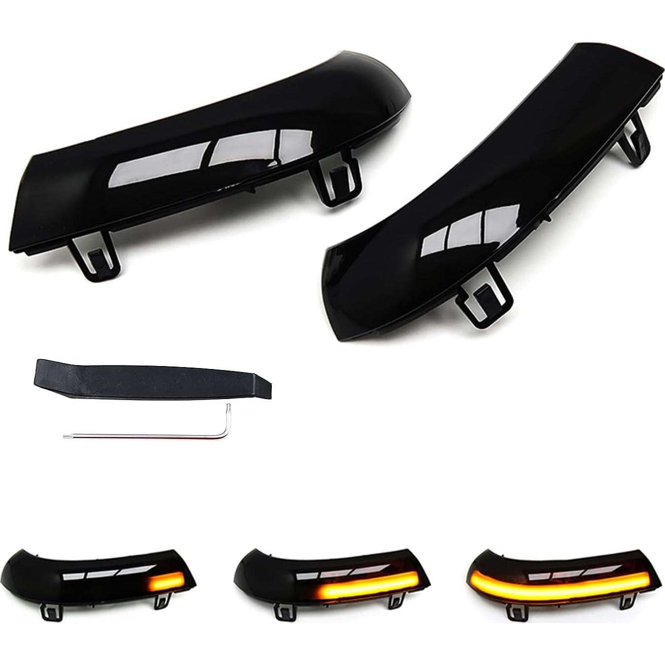 Luces de señal de giro LED Fuguang ámbar para VW Golf 5 Jetta