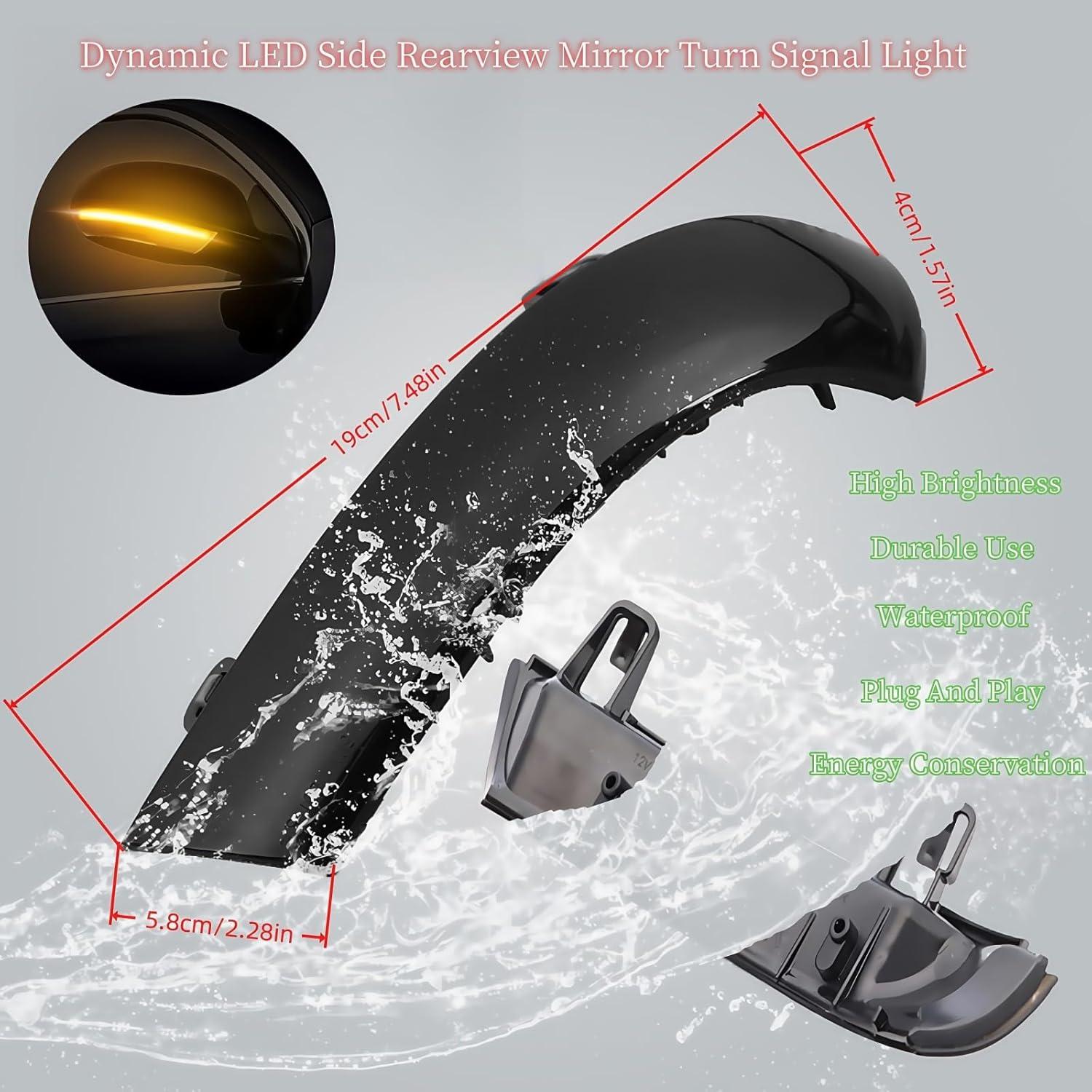 Luces de señal de giro LED HAHLOMEI para VW Golf 5 Jetta MK5