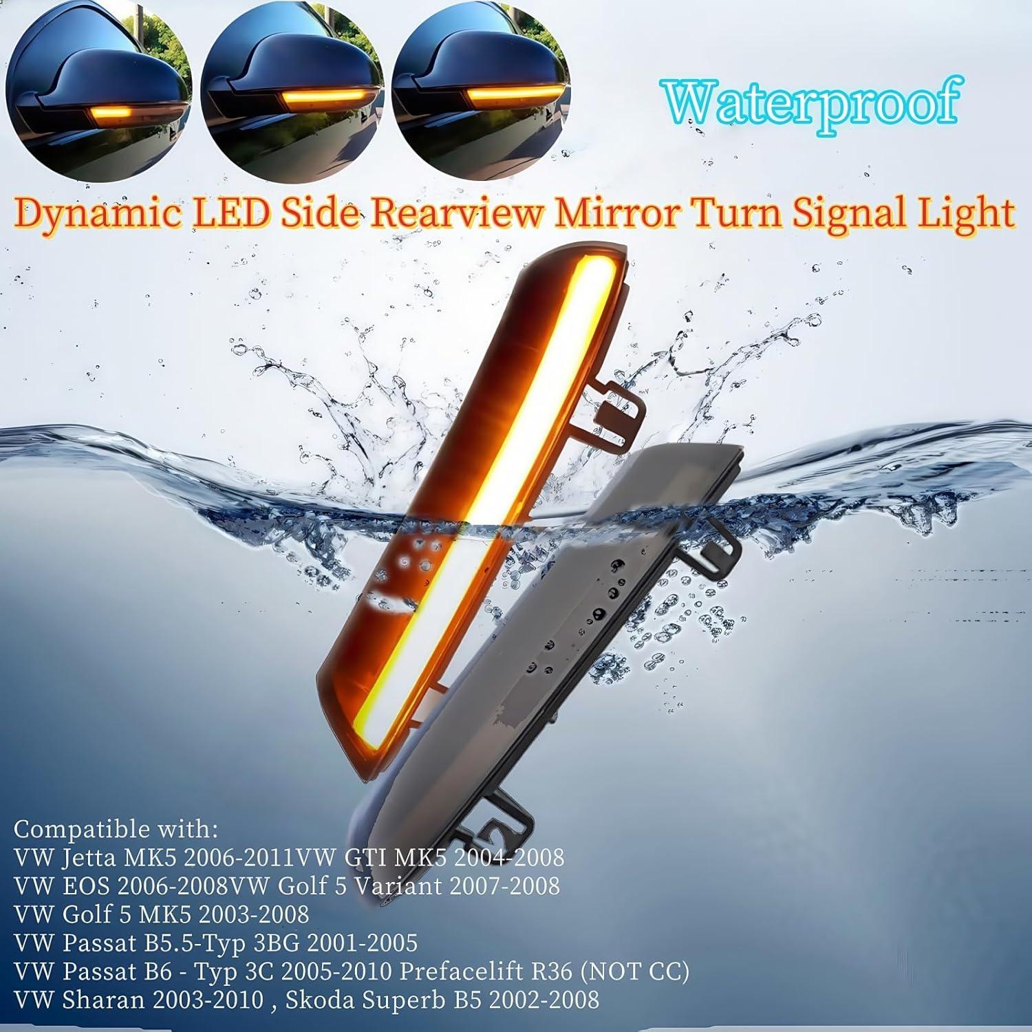 Luces de señal de giro LED HAHLOMEI para VW Golf 5 Jetta MK5