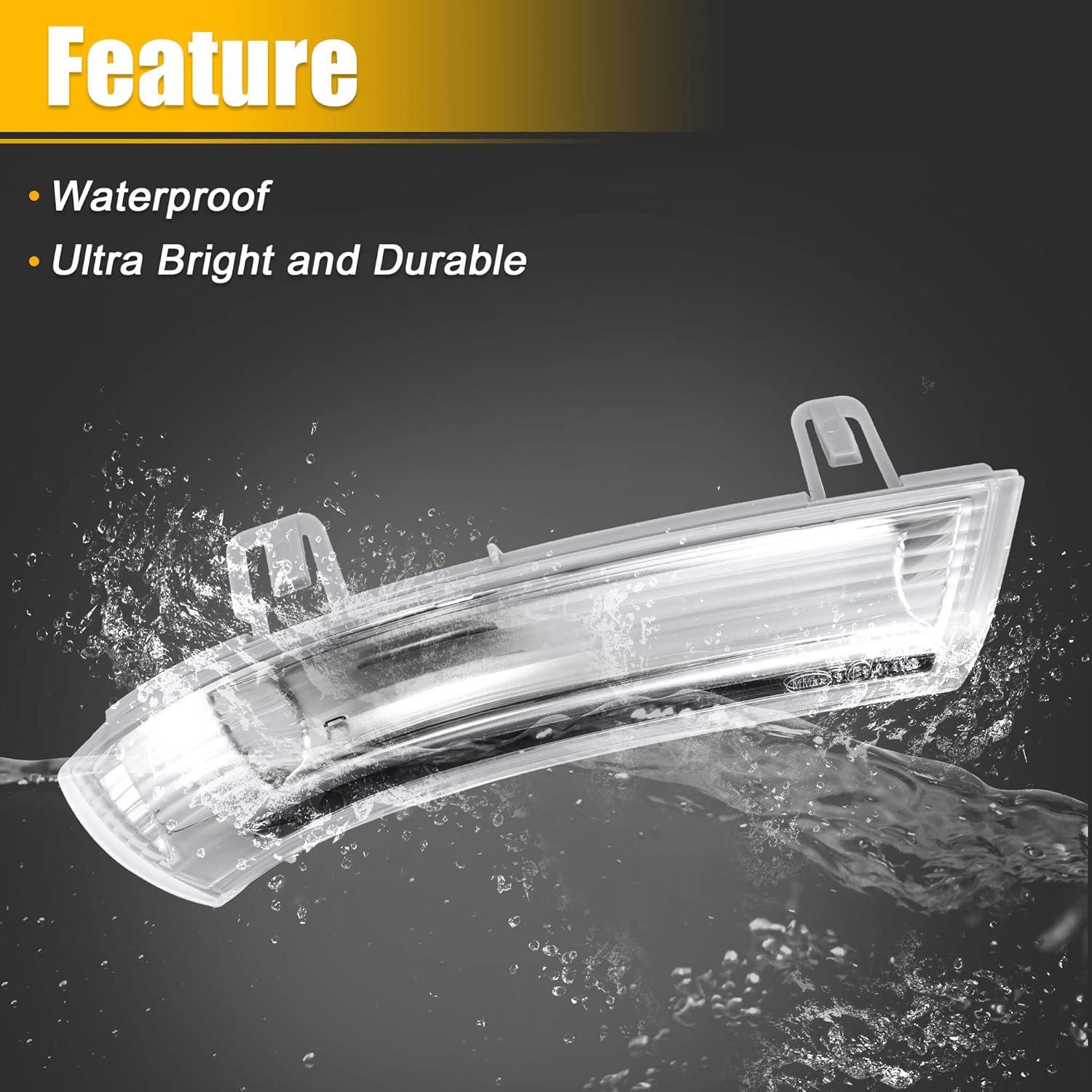 Luz de Señal de Giro LED Frontal Derecho X AUTOHAUX para Volkswagen