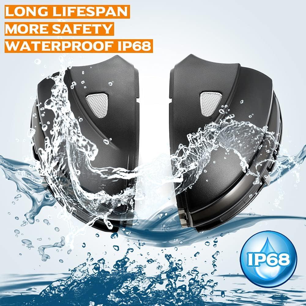 Luces de Señal de Giro LED QKLsudua para VW 2pcs Amarillo