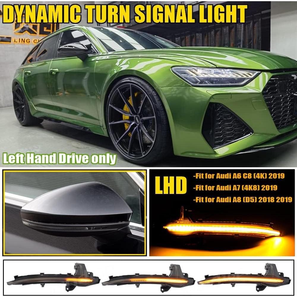 Luces de Señal de Giro LED Hacreyatu para Audi A6 A7 A8 2018-2020