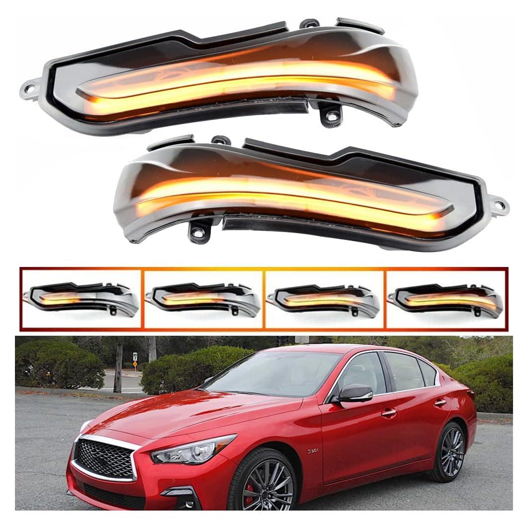 Luz de señal de giro LED KYYET para Infiniti Q50 Q60 Q70