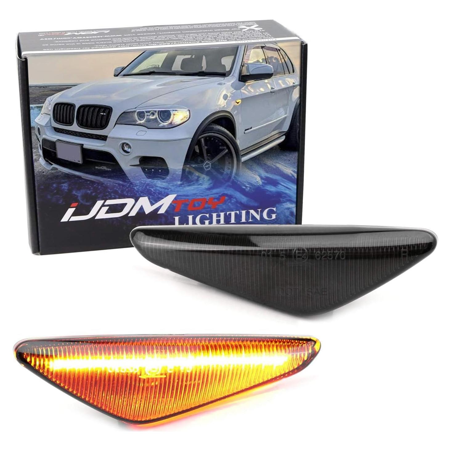 Luz Marcadora Lateral LED Secuencial iJDMTOY Ahumada Ámbar BMW