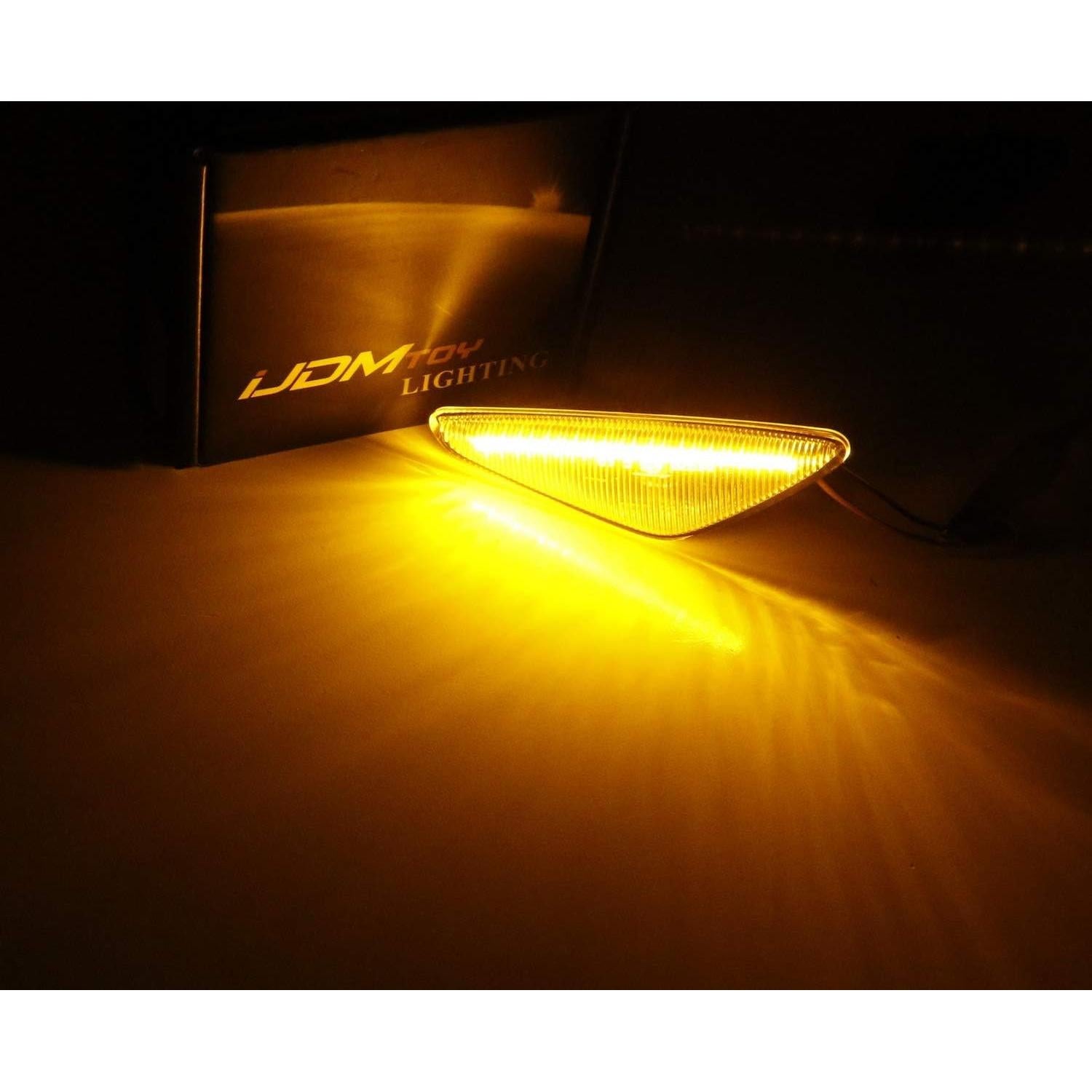 Luz Marcadora Lateral LED Secuencial iJDMTOY Ahumada Ámbar BMW