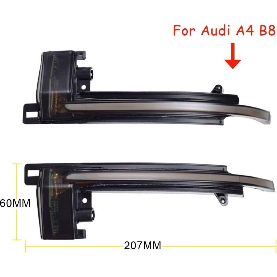 Luz de señal de giro LED dinámica Kakulkomen para Audi B8