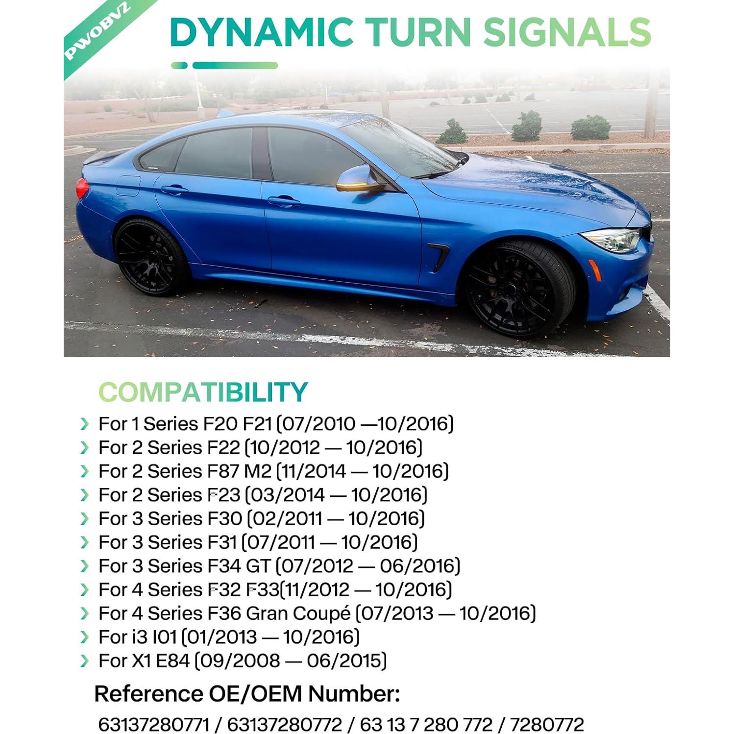 Luces de señal de giro secuenciales LED BMW F20 F21 F30 F32 F33