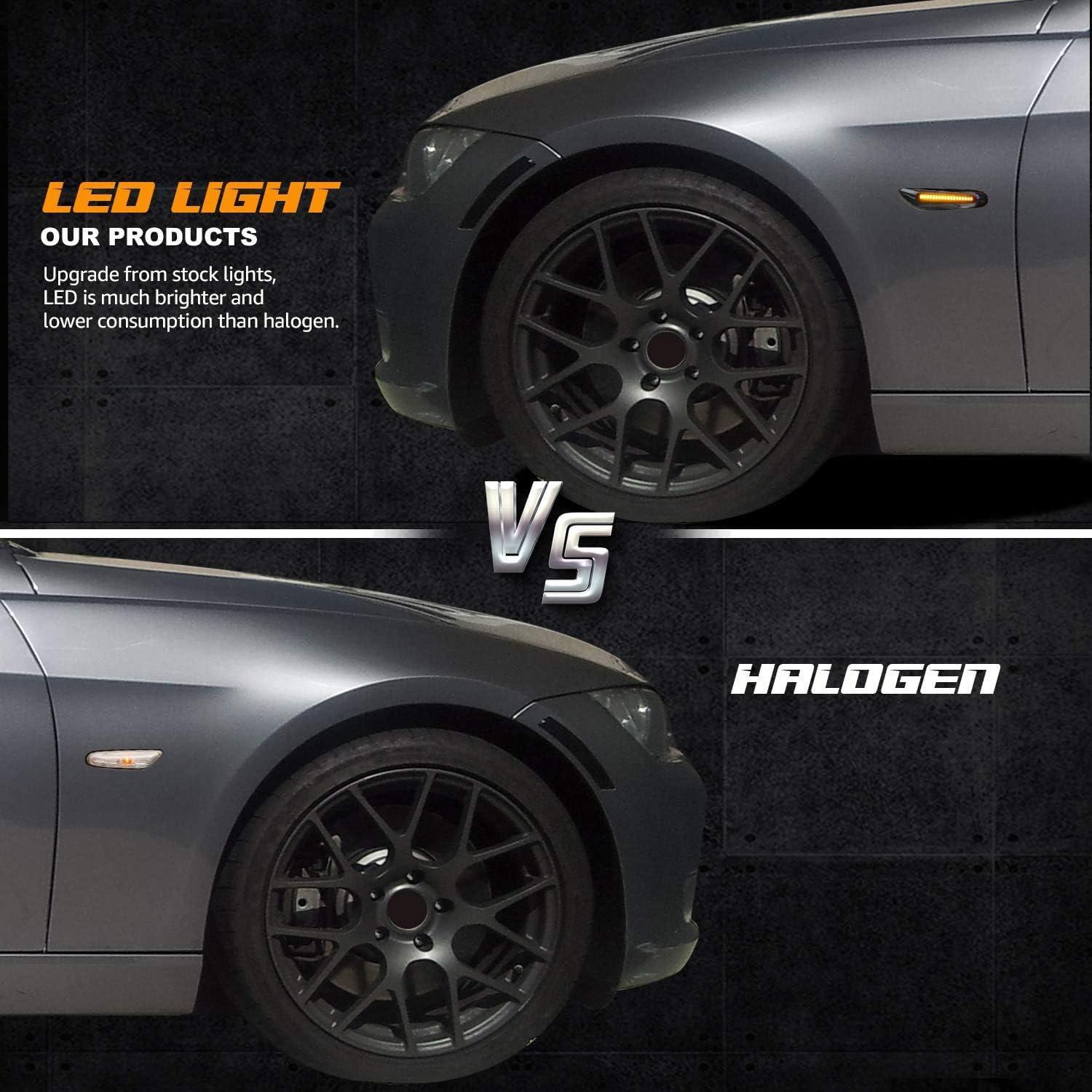 Luces de Giro LED RUXIFEY para BMW E81 E87 E82 E88 E90 E91 E92