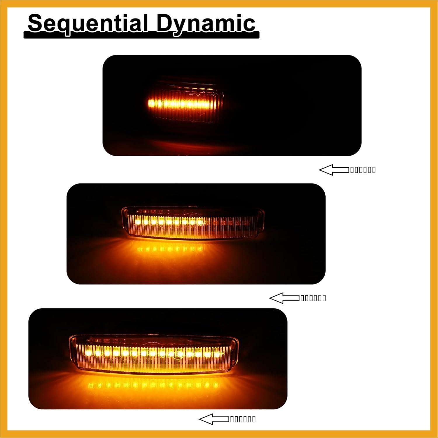 Luces de Marcador Lateral LED Partuto para BMW 528I 540I M5