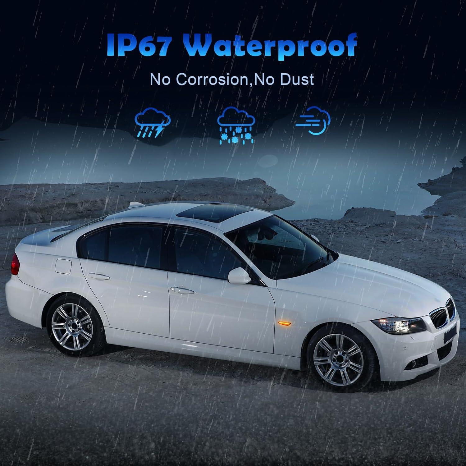 Luces de Marcador Lateral LED AUYICH Lente Ahumada 2 Unidades