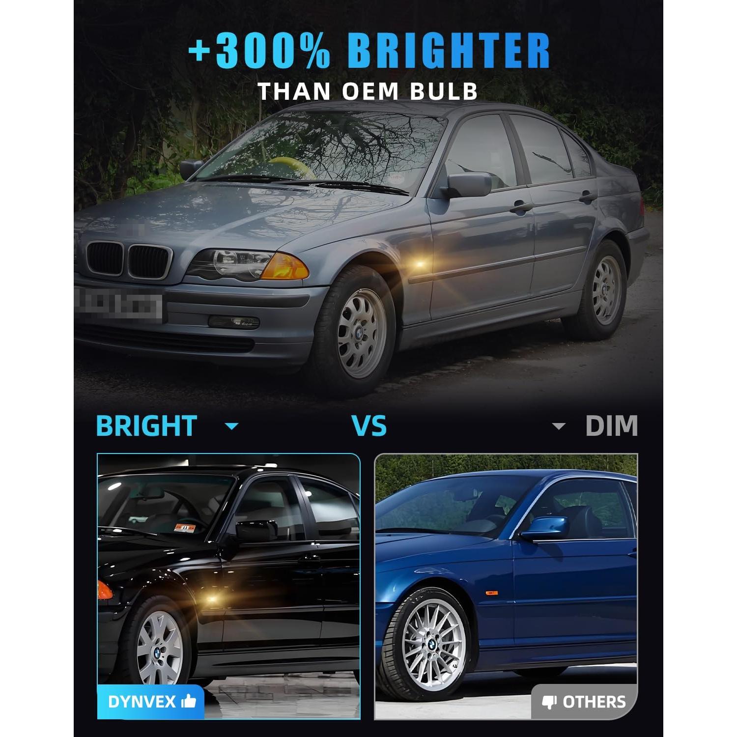 Luces de Marcador Lateral LED DYNVEX para BMW E46 1999-2001