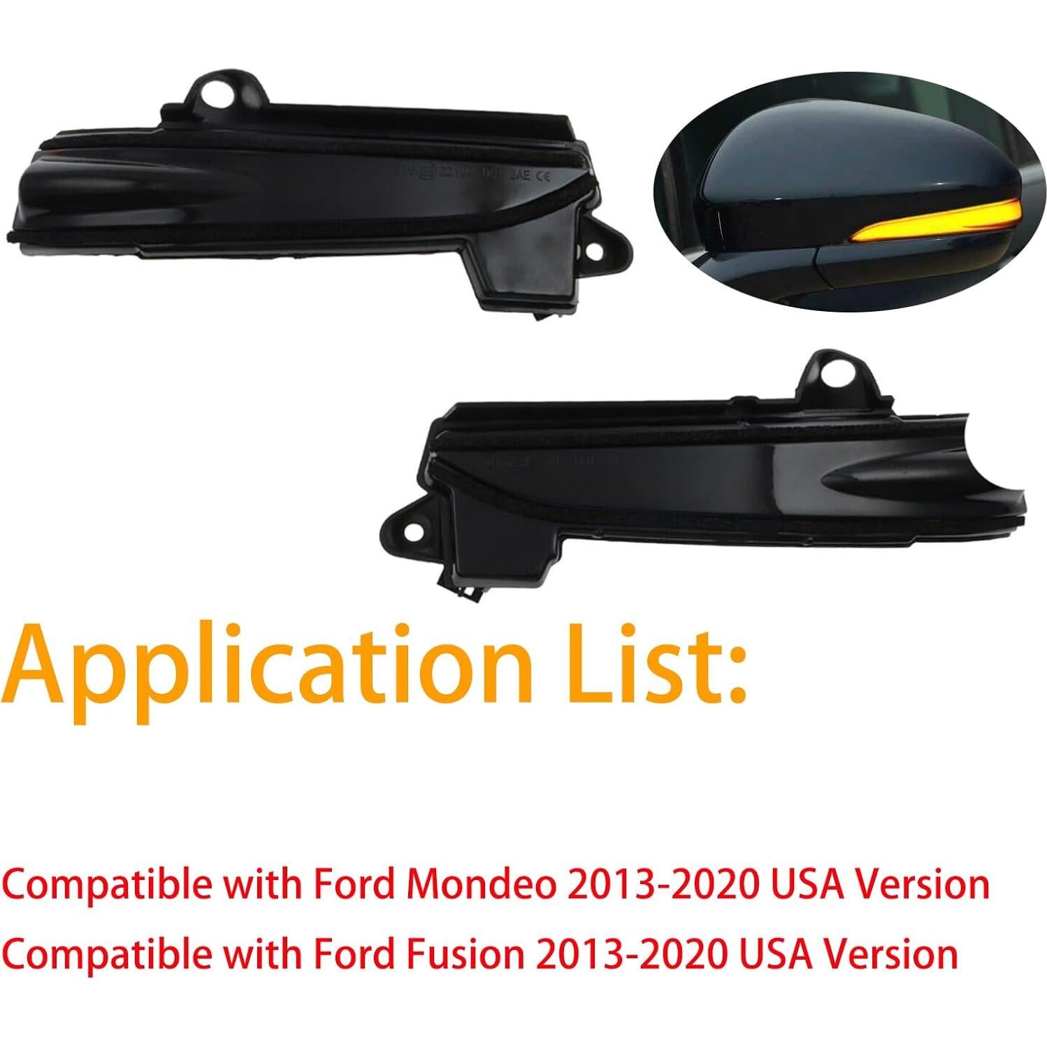 Luces de Giro Secuencial LED para Espejos Ford Fusion Mondeo 2013-2020