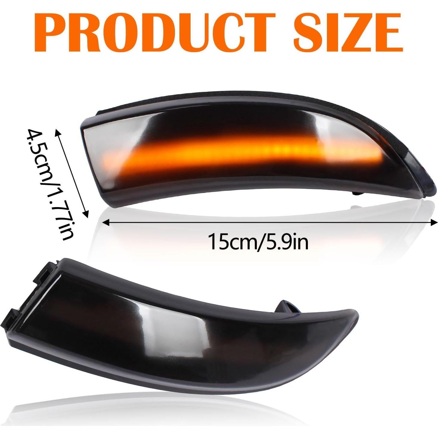 Luces de señal de giro LED Doiplent para Ford Fiesta B-Max 2008-2017