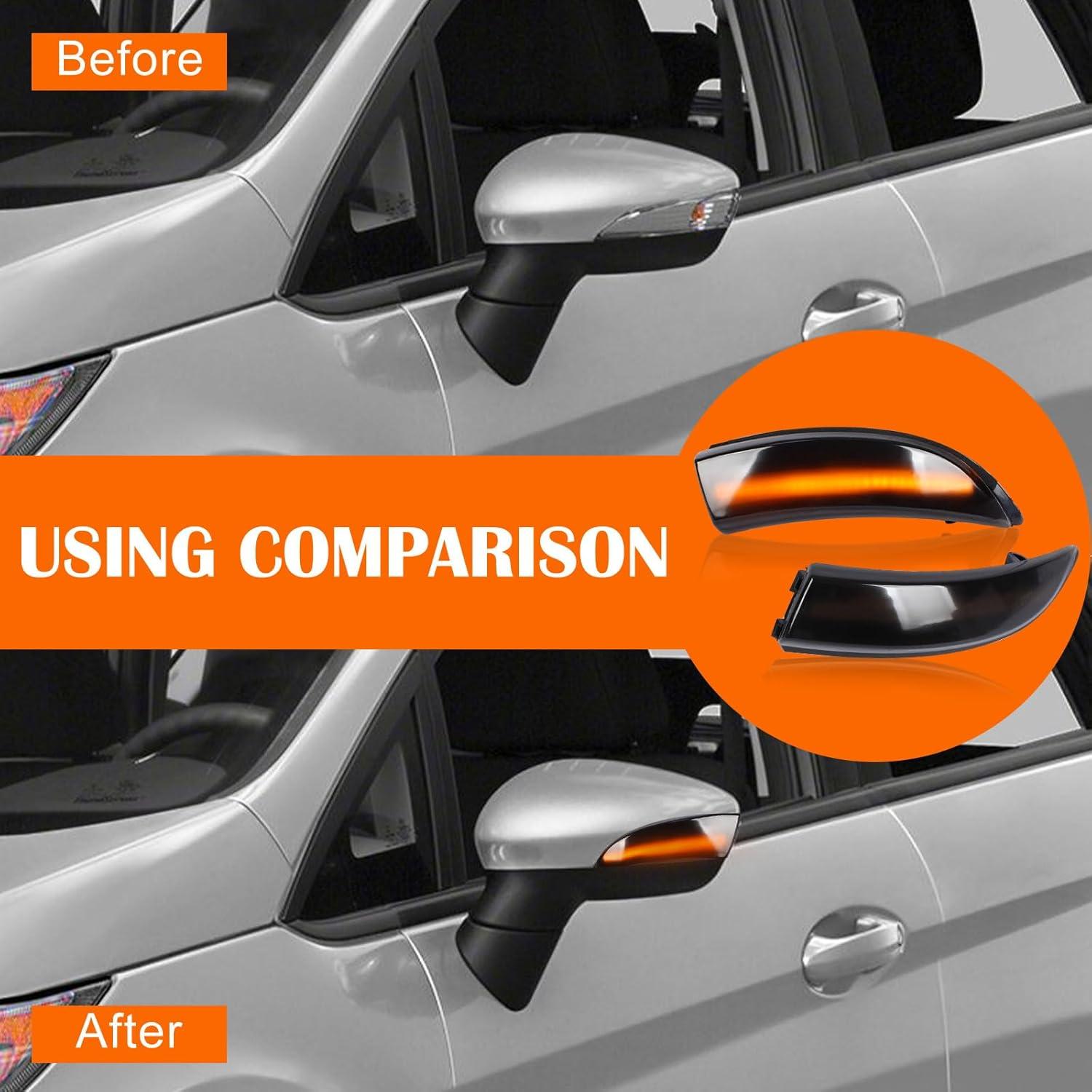 Luces de señal de giro LED Doiplent para Ford Fiesta B-Max 2008-2017