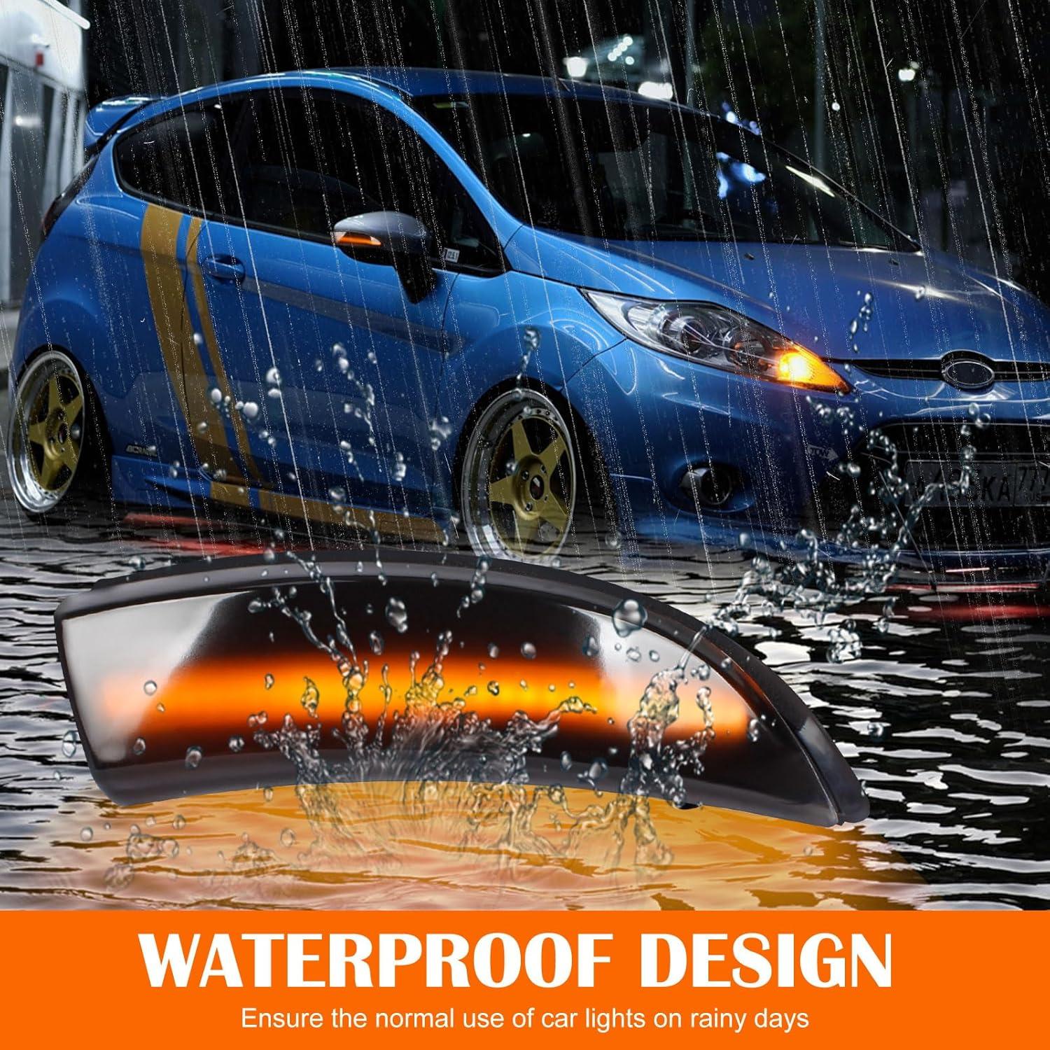 Luces de señal de giro LED Doiplent para Ford Fiesta B-Max 2008-2017